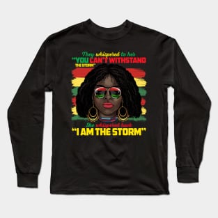 Black African American Ladies Black History Month Women Long Sleeve T-Shirt